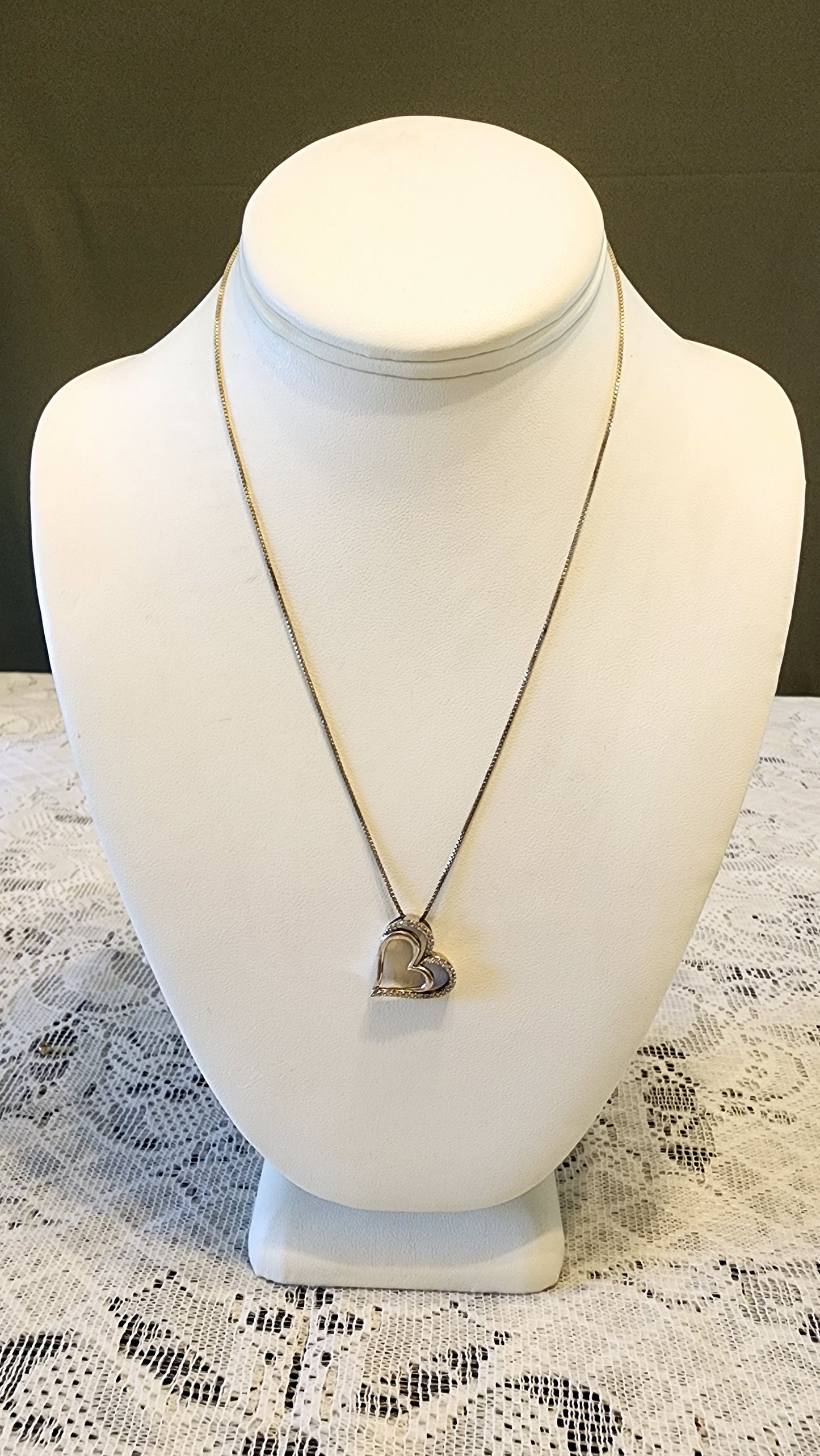 925 Sterling heart necklace