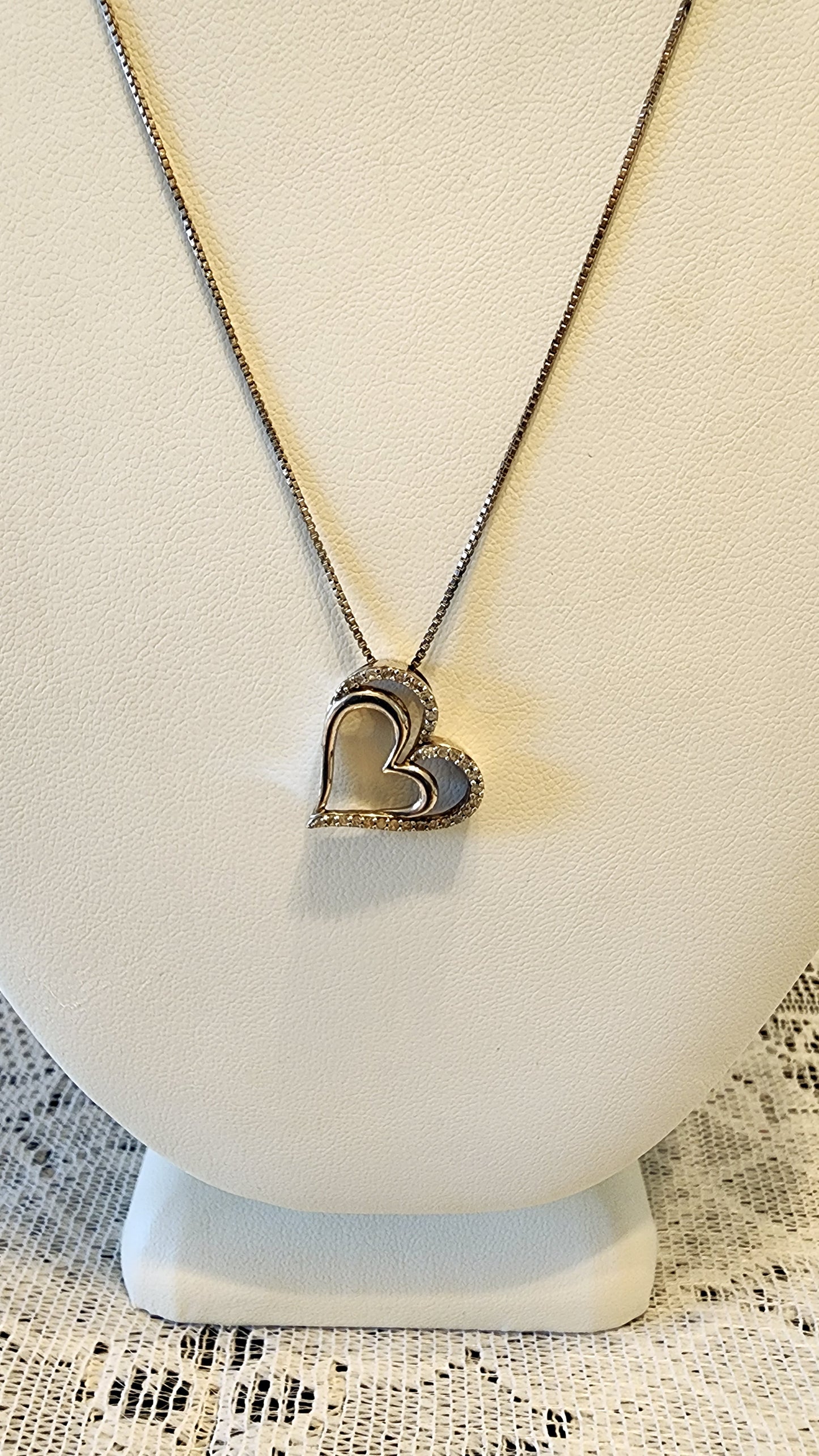 925 Sterling heart necklace