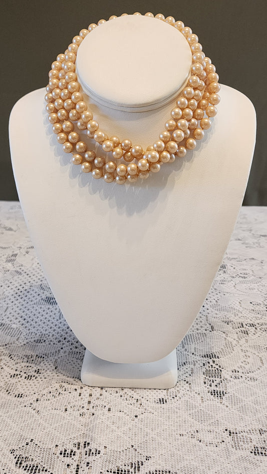 925 clasp pearl necklace