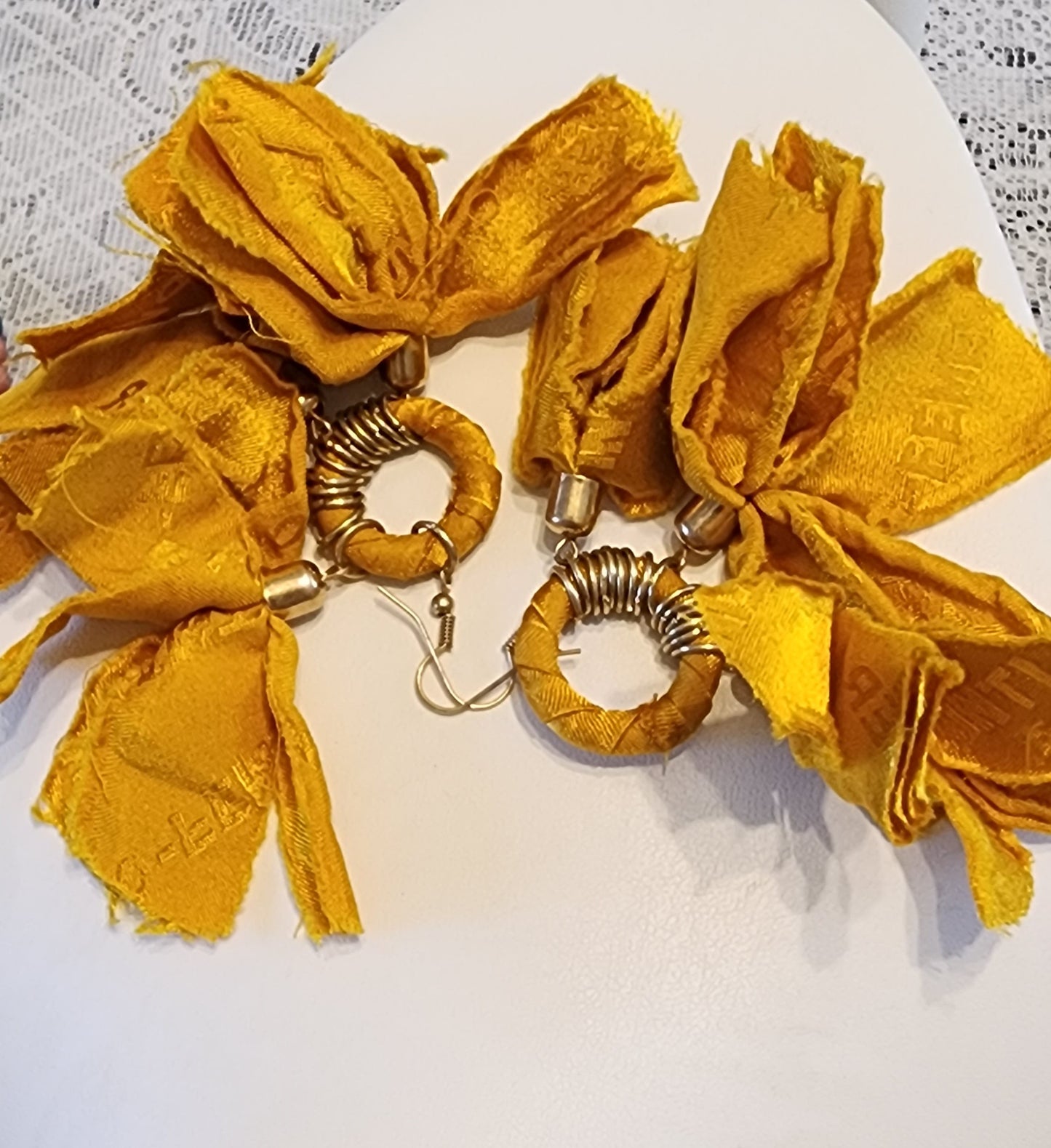 Cloth fabric  Earrings