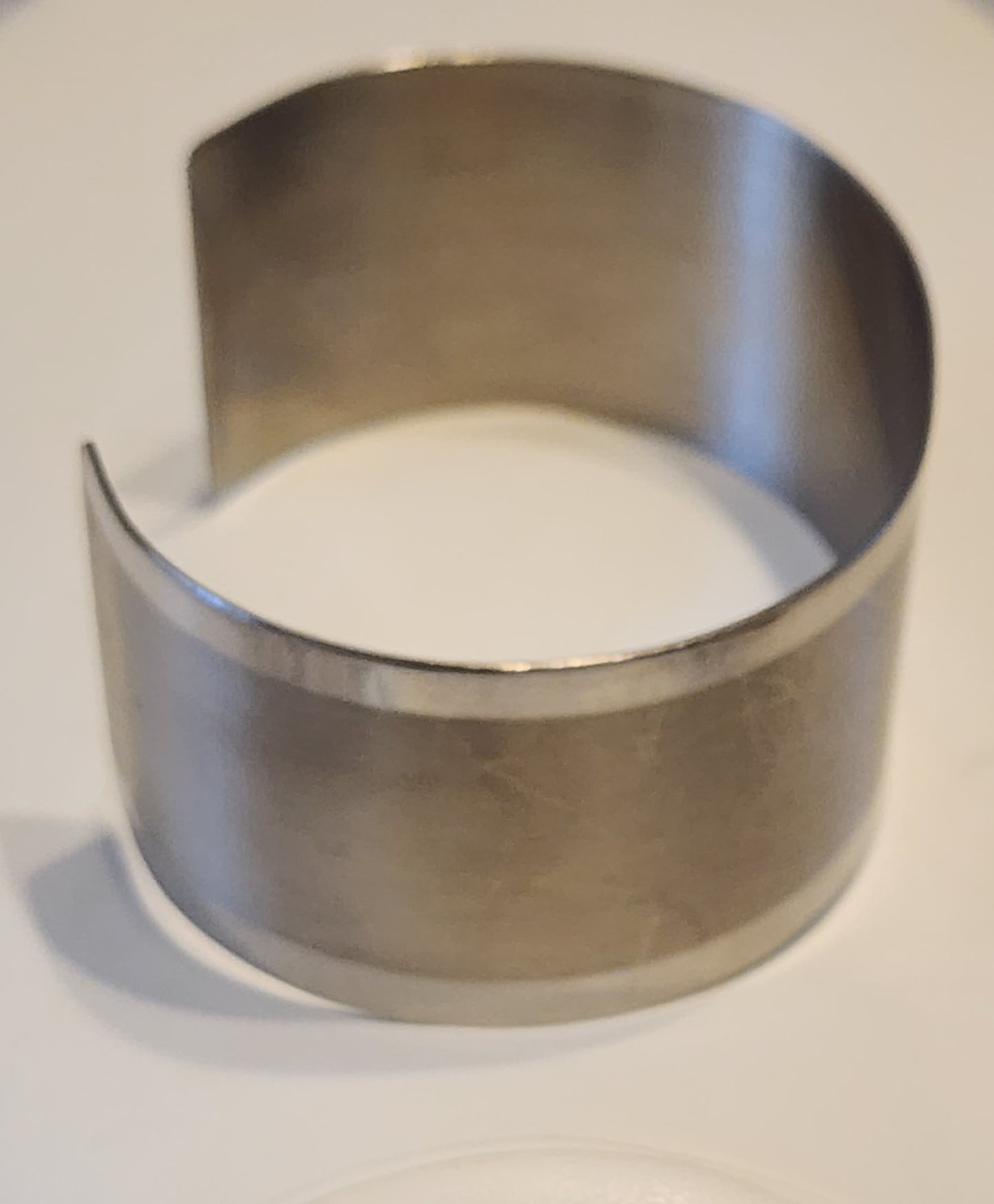 Silver tone cuff bracelet