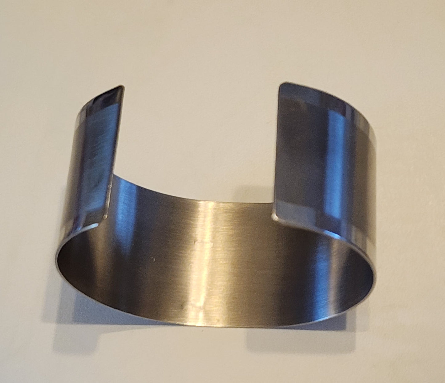 Silver tone cuff bracelet