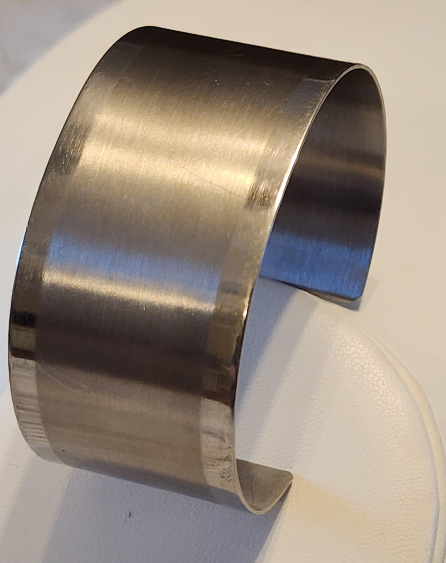 Silver tone cuff bracelet