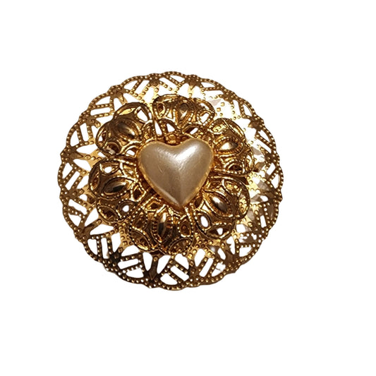 Heart brooch