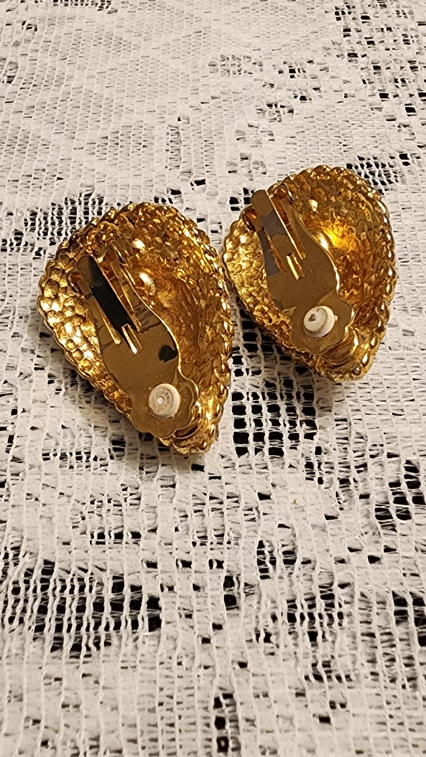 Big clip on earrings