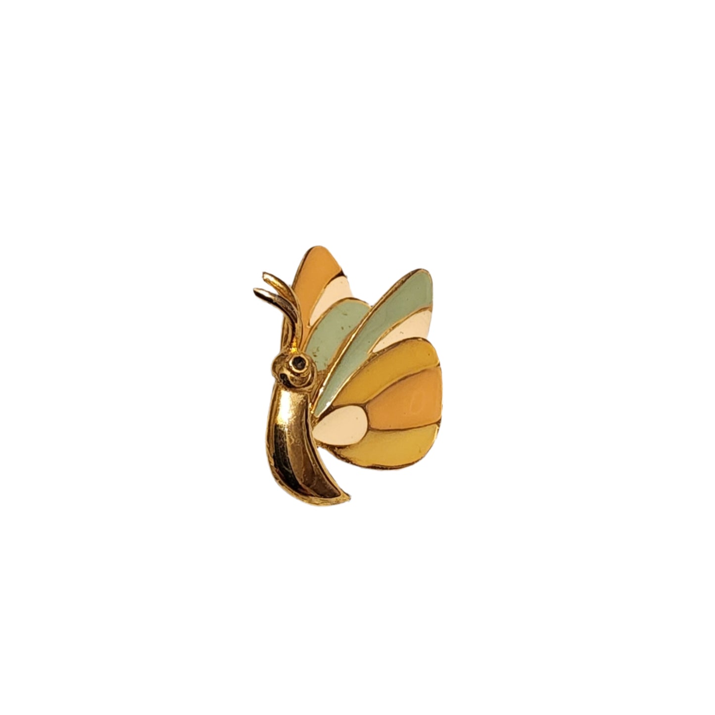 Enamel butterfly brooch