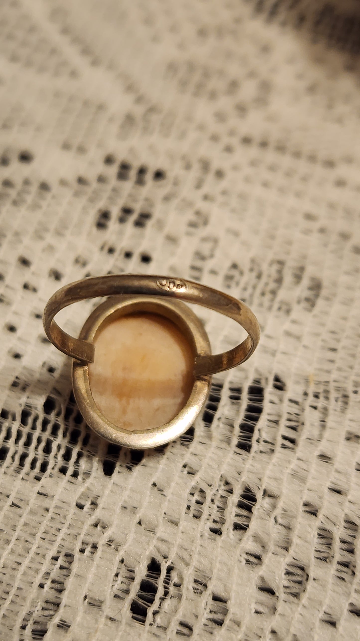 800 Silver Cameo ring